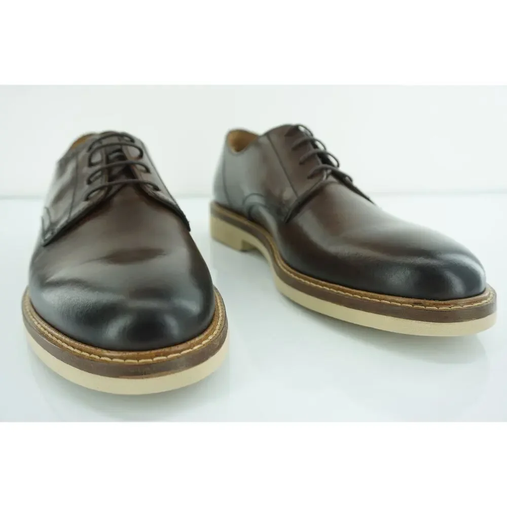 To Boot New York Marseille Plain Toe Derby Oxford Shoe Sz 8.5 Lace Up $375 Brown